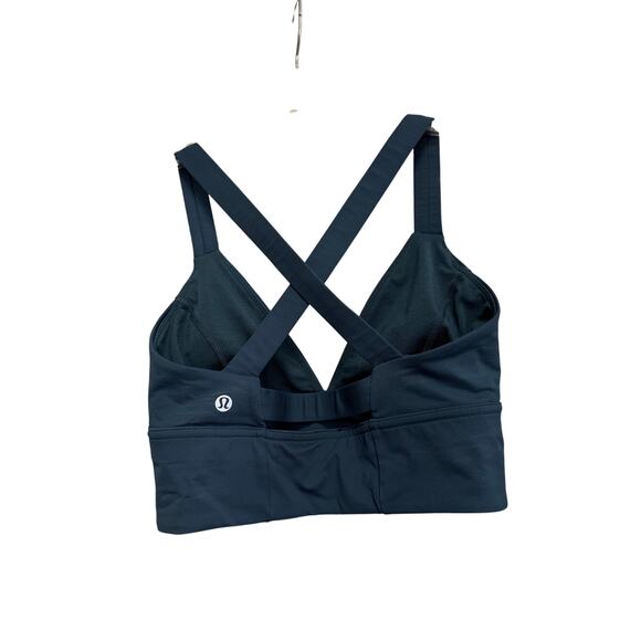 Lululemon Criss Cross Teal Blue Sport Bra Sz 6 GS - Picture 3 of 4